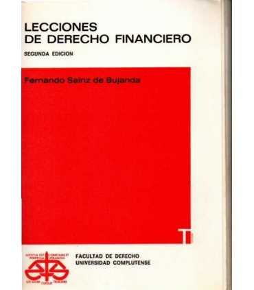 Lecciones de Derecho Financiero