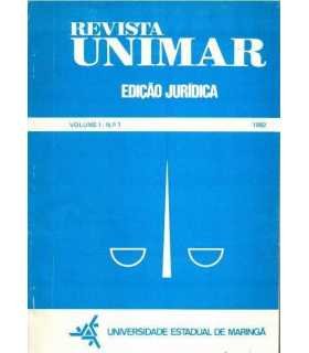 Revista Unimar. Ediáo Jurídica. Vol 1, Nº 1