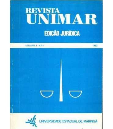 Revista Unimar. Ediáo Jurídica. Vol 1, Nº 1