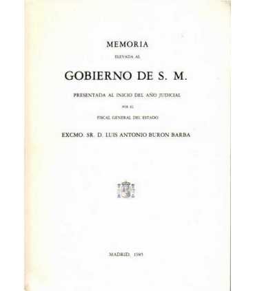 Memoria elevada al Gobierno de S.M. presentada al