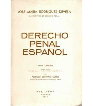 Derecho Penal Español. Parte General