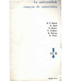 La Universidad: ensayos de autocrítica