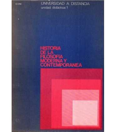 Historia de la Filosofía Moderna y Contemporánea.