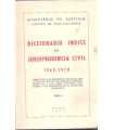 Diccionario Índice de Jurisprudencia Civil 1962-19