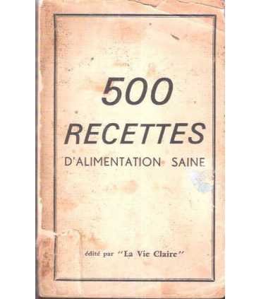 500 Recettes d’alimentation saine