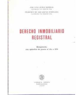 Derecho inmobiliario registral
