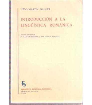 Introducción a la Lingüística Románica