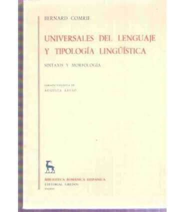 Universales del Lenguaje y Tipología Lingüística.