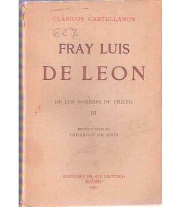 De los nombres de Cristo III