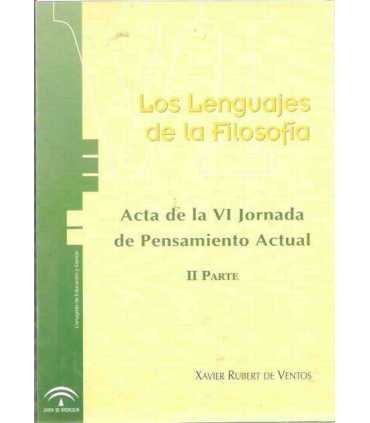 Los lenguajes de la Filosofía. Acta de la VI Jorna