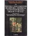 Historia de España XII: Textos y Documentos de His