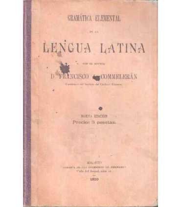 Gramática elemental de la Lengua Latina