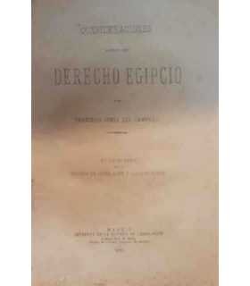 Consideraciones acerca del Derecho Egipcio