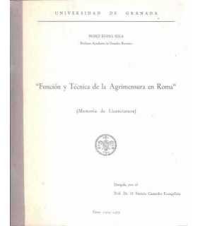 Función y Técnica de la Agrimensura en Roma