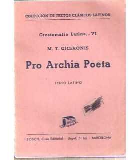 Pro Archia Poeta. Crestomatía Latina VI
