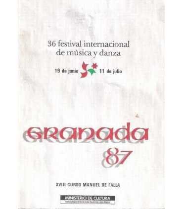 36 festival internacional de música y danza. Grana