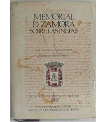 Memorial de Zamora sobre las Indias. Reproducción