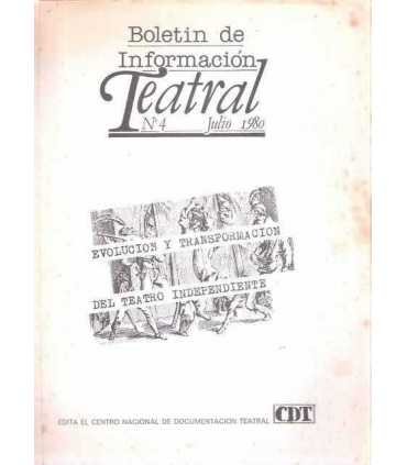 Boletín de información Teatral, 4. Julio 1980