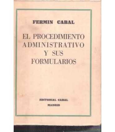 El procedimiento administrativo y sus formularios