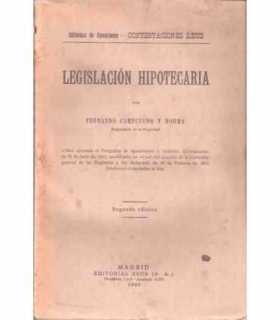 Legislación hipotecaria