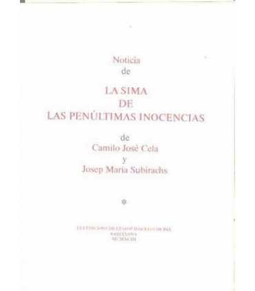 Noticia de La sima de Las penúltimas inocencias