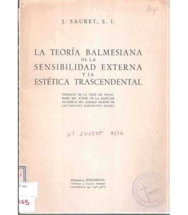 La Teoría Balmesiana de la Sensibilidad Externa y
