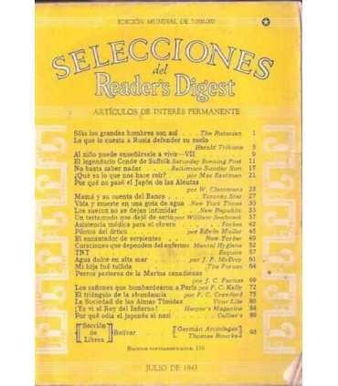 Selecciones de Reader's Digest. Julio de 1943