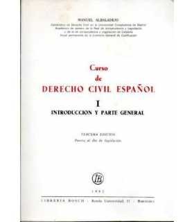Curso de Derecho Civil I. Introducción y Parte General