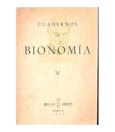 Cuadernos de Bionomía. V. Ley de la vida.
