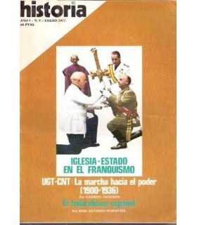 Historia 16. nº 9. Iglesia-Estado en el franquismo