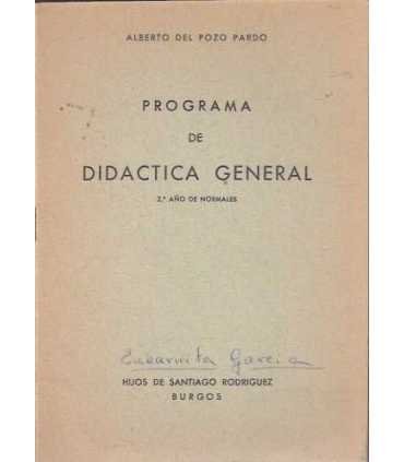 Programa de Didáctica General