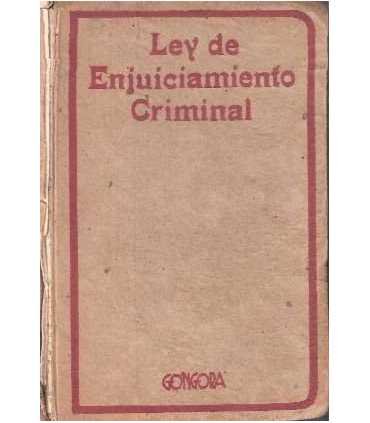 Ley de enjuiciamiento criminal