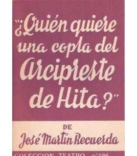 ¿Quién quiere una copla del Arcipreste de Hita?