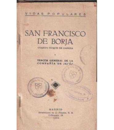 Vida de San Francisco de Borja. Cuarto Duque de Ga