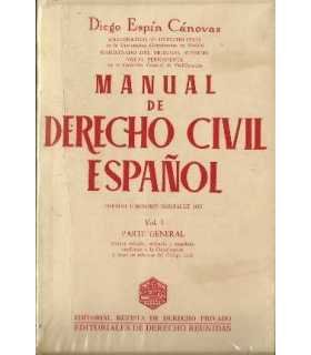 Manual de Derecho Civil español (Volumen I)