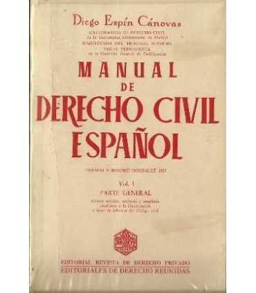 Manual de Derecho Civil español (Volumen I)