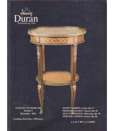 Durán, Subastas de Arte. nº 366, tomo I. Pintura