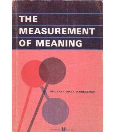 The measurement of meaning