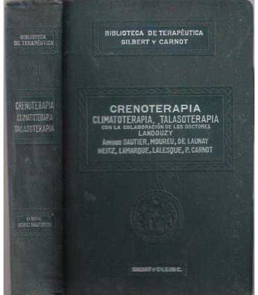 Crenoterápia, Climatoterápia, Talasoterápia. Tomo