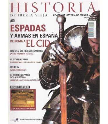 Historia de Iberia vieja, 60. Espadas y armas en E