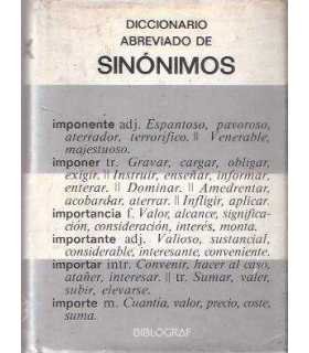 Diccionario abreviado de sinónimos