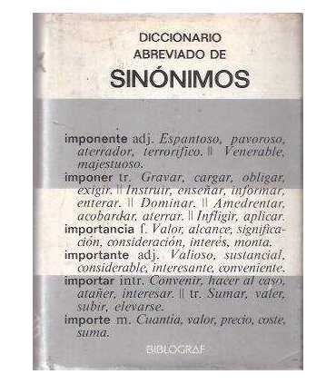 Diccionario abreviado de sinónimos