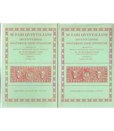 Institvtionis oratoriae libri dvodecim. Tomvs I y