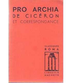 Pro Archia et Correspondance