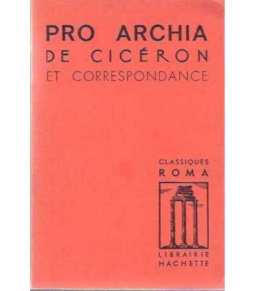 Pro Archia et Correspondance