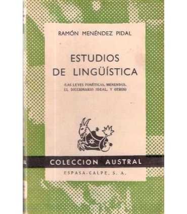 Estudios de Lingüística