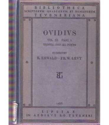 Tristium libri V Ibis ex ponto libri IV