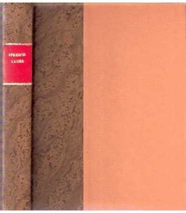 Filología Clásica: Epigrafía Latina