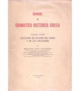 Manual de Gramática Histórica Griega, vol. Cuarto