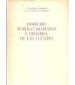 Derecho público romano e historia de las fuentes